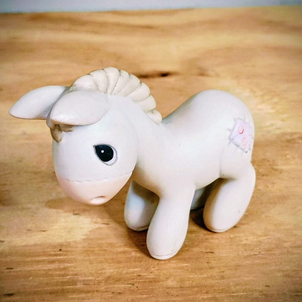 Vintage 1981 Precious Moments Donkey Figurine E-5621 Jonathan & David ©1980